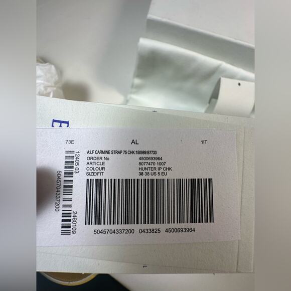 NWB Burberry Carmine Check Sandals Women's 8 Yellow/Green Buckled Strap Slip On - Picture 11 of 15